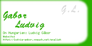gabor ludvig business card